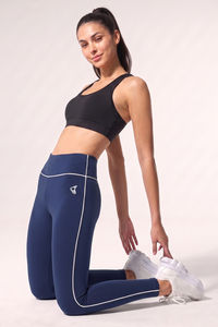 Zelocity All Day Yoga Leggings - Navy Peony — thumbnail 1